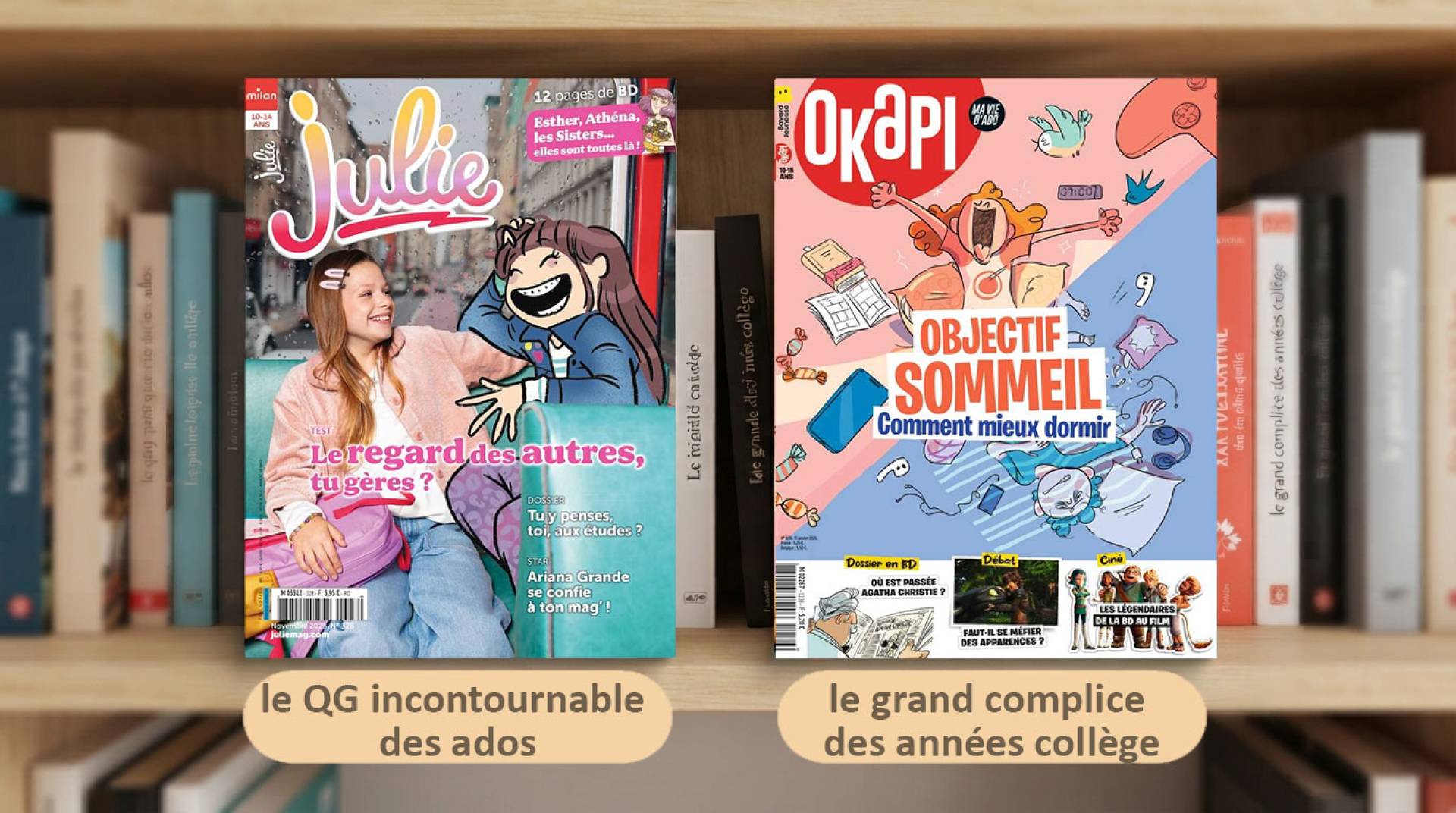 Julie ou Okapi ? Choisissez le meilleur magazine pour votre ado.