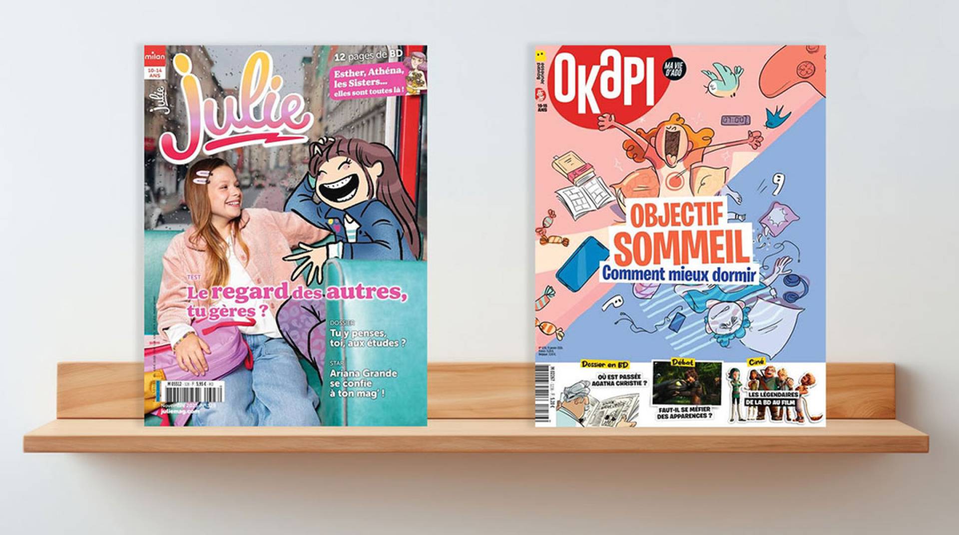 Julie ou Okapi ? Choisissez le meilleur magazine pour votre ado.