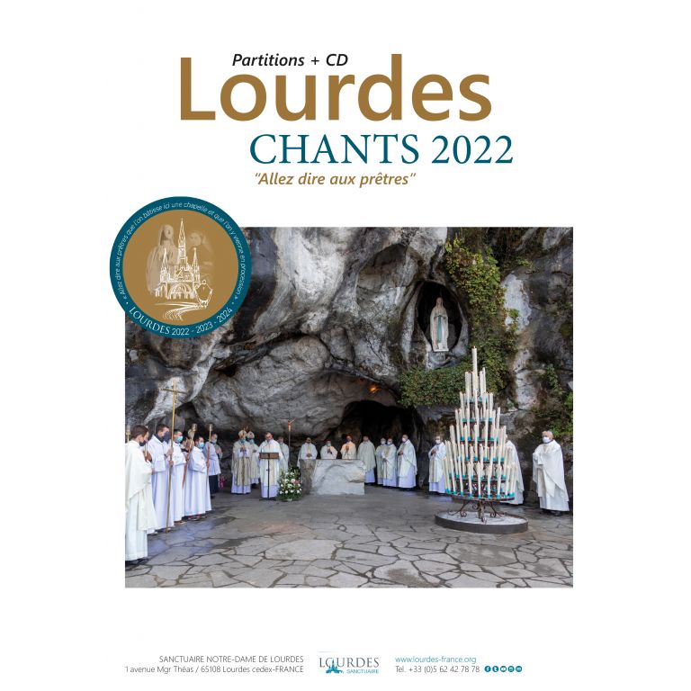 Livre CD Lourdes : Chants 2022 “Allez dire aux prêtres” 