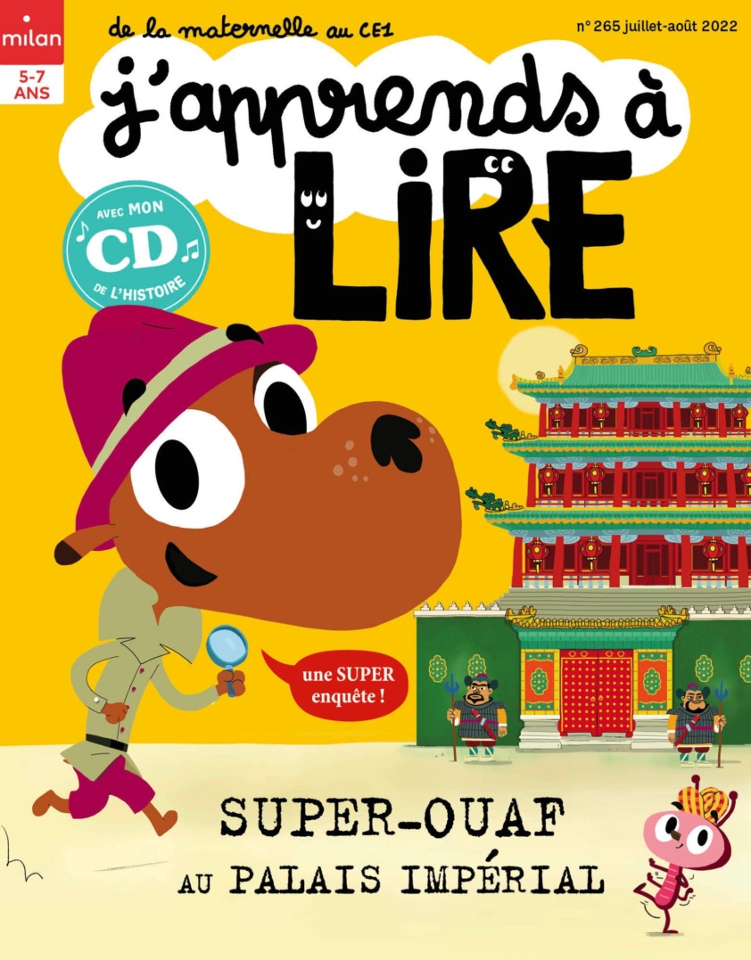 Couverture J'apprends à lire magazine : Super-Ouaf au palais impérial