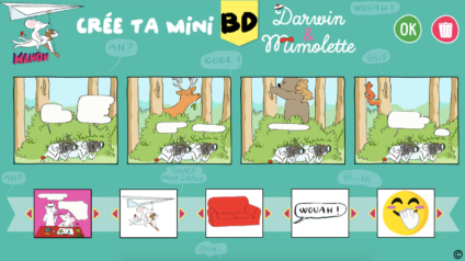 Crée ta BD Darwin et Mimolette - Manon magazine