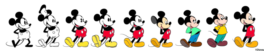 Evolution de Mickey Mouse