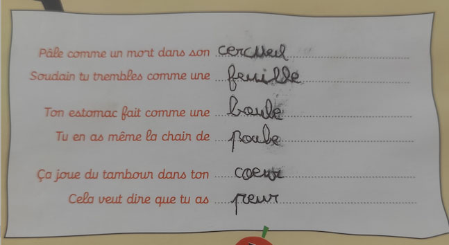 Concours MordeLIRE Poème à trou(ille) - Gauthier, 7 ans