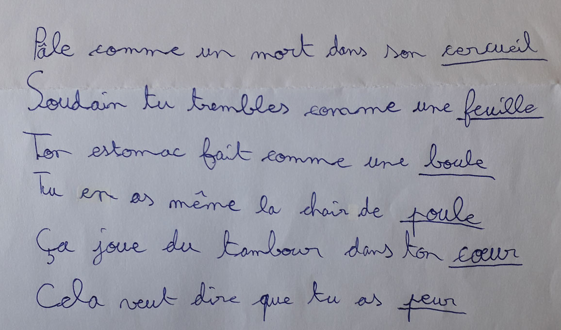 Concours MordeLIRE Poème à trou(ille) - Maël, 9 ans