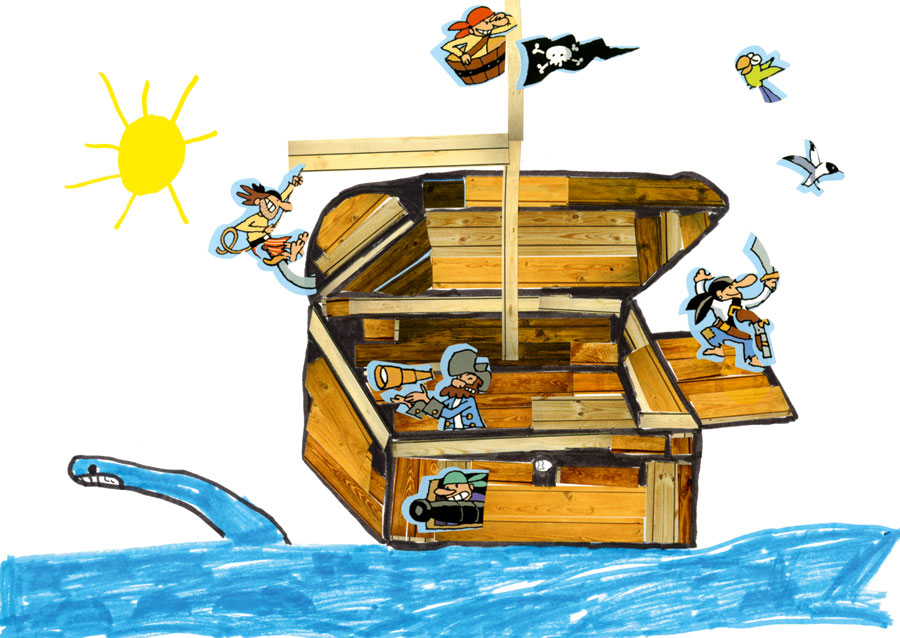 Marius bateau pirate enfant concours
