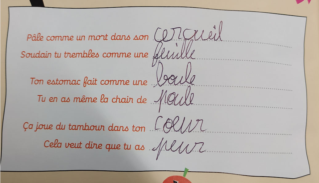 Concours MordeLIRE Poème à trou(ille) - Nina, 10 ans