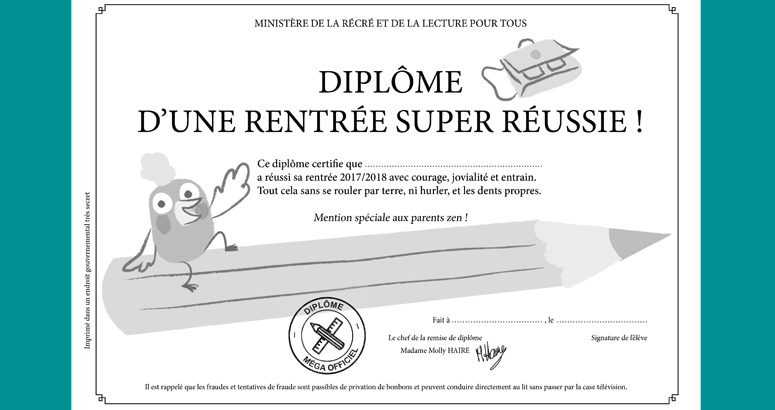 diplome rentree scolaire reussie