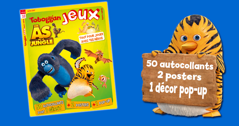 toboggan magazine abonnement enfant 6 ans as de la jungle