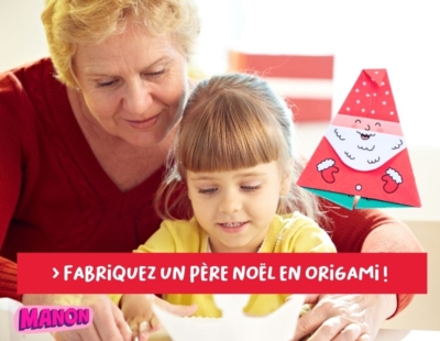 origami manon décoration de noël