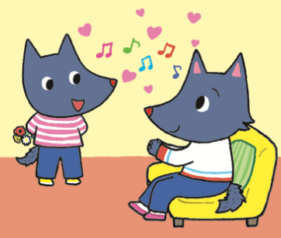 Tiloulou chante une chanson pour sa maman
