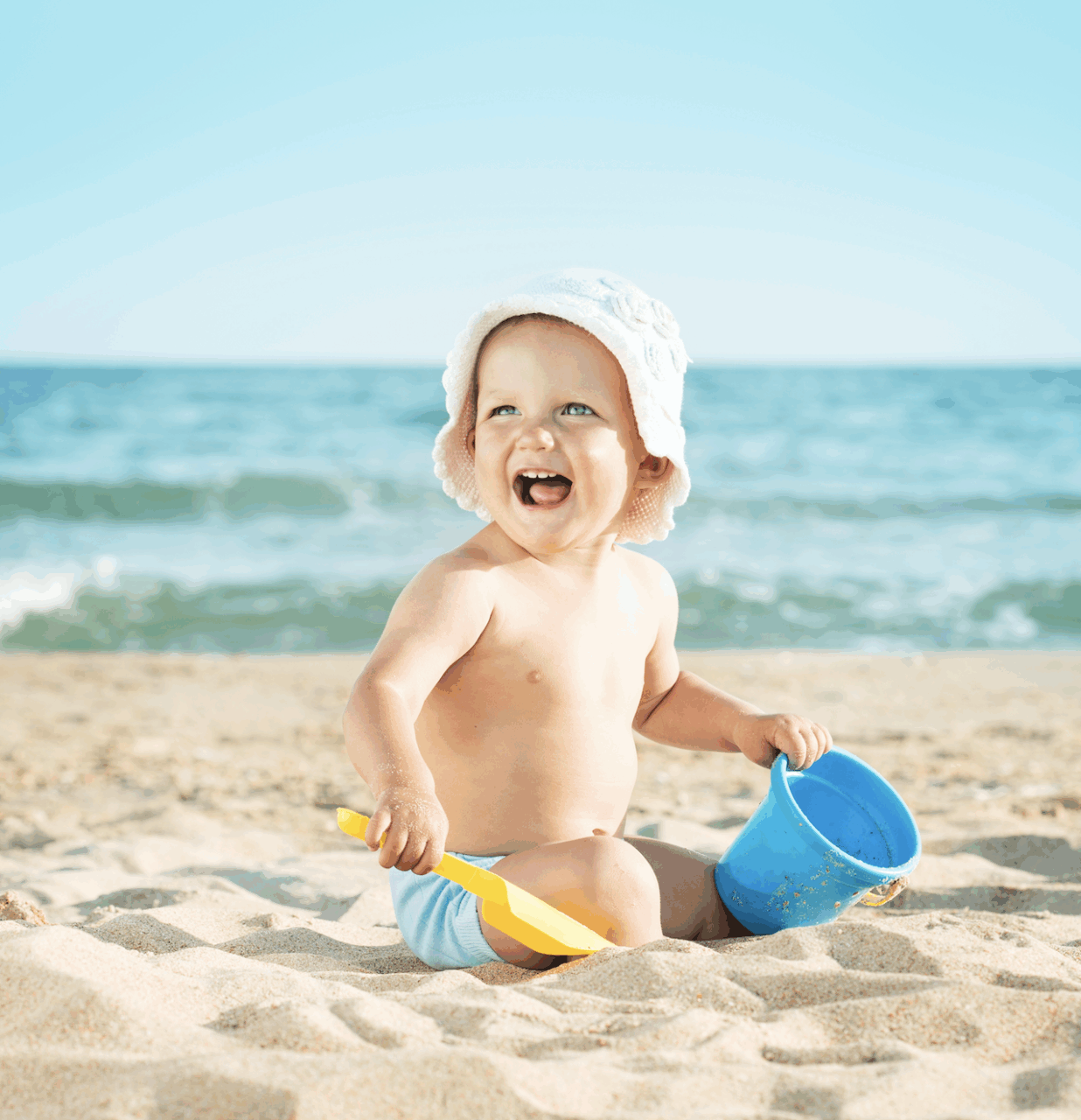 Bébé à la plage