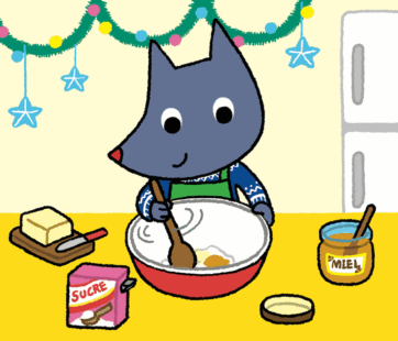 Le personnage Tiloulou cuisine des sablés