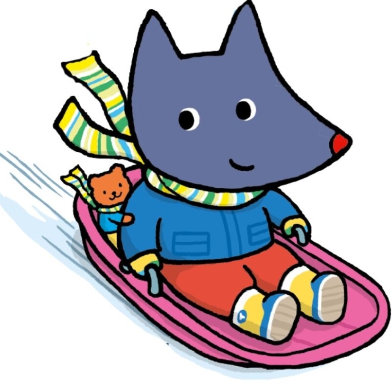 Tiloulou fait de la luge
