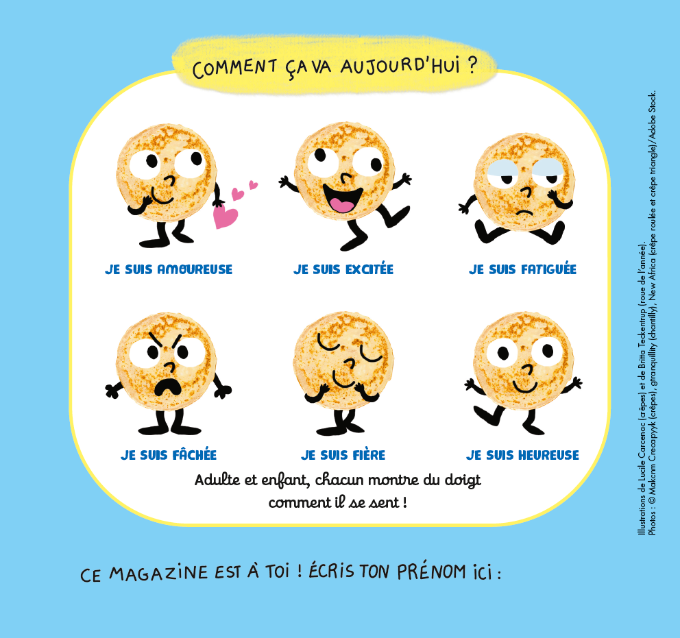 Poster des émotions des crêpes