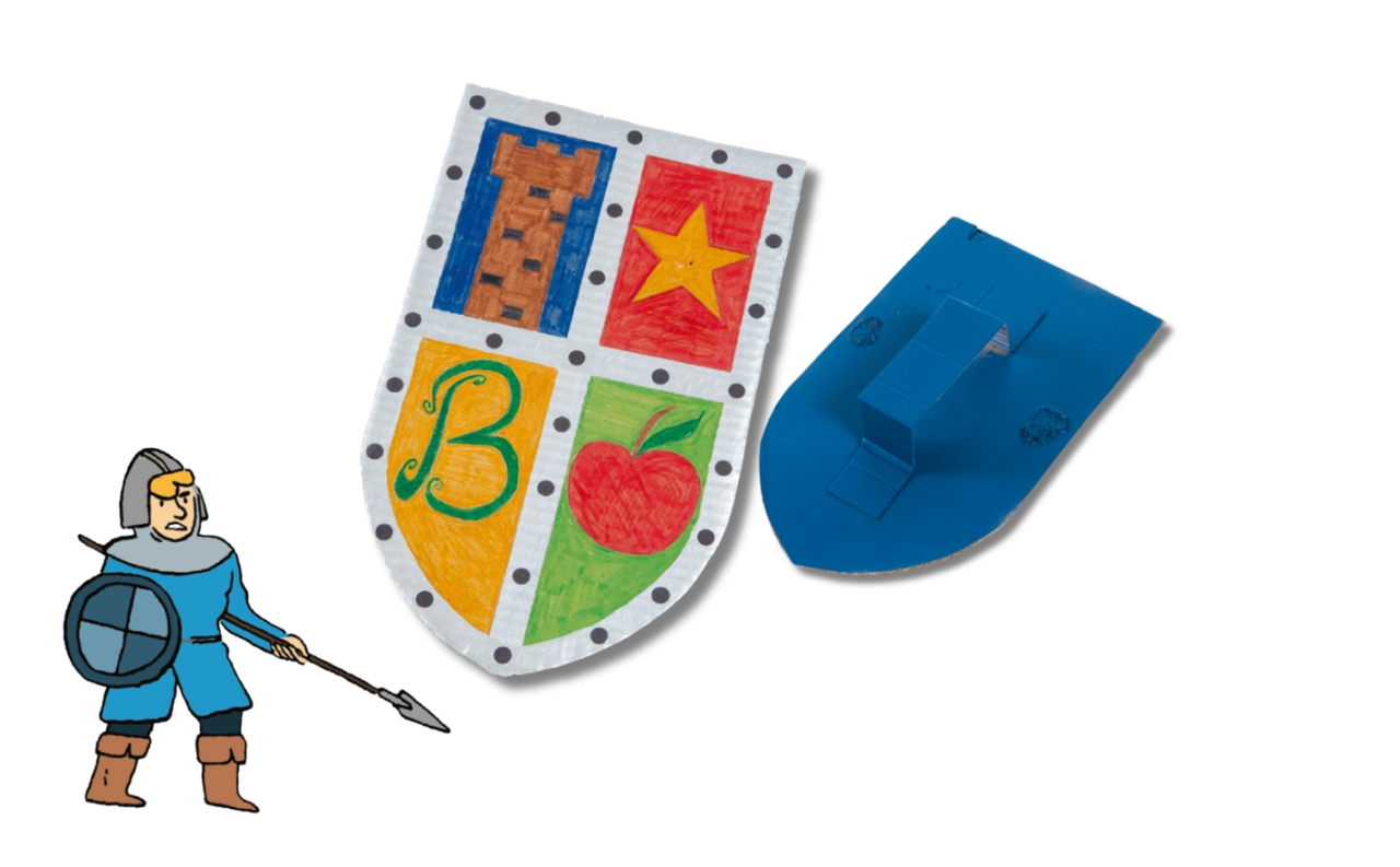 Un écu personnalisé pour se déguiser en chevalier