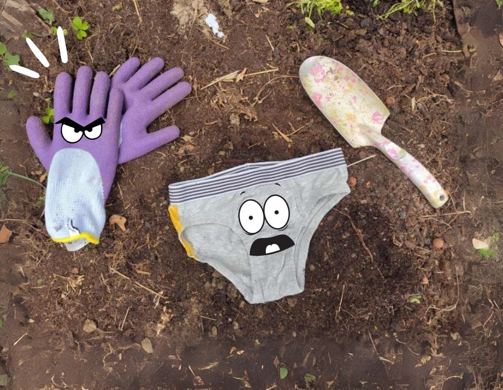 activités extérieures enfants planter un slip