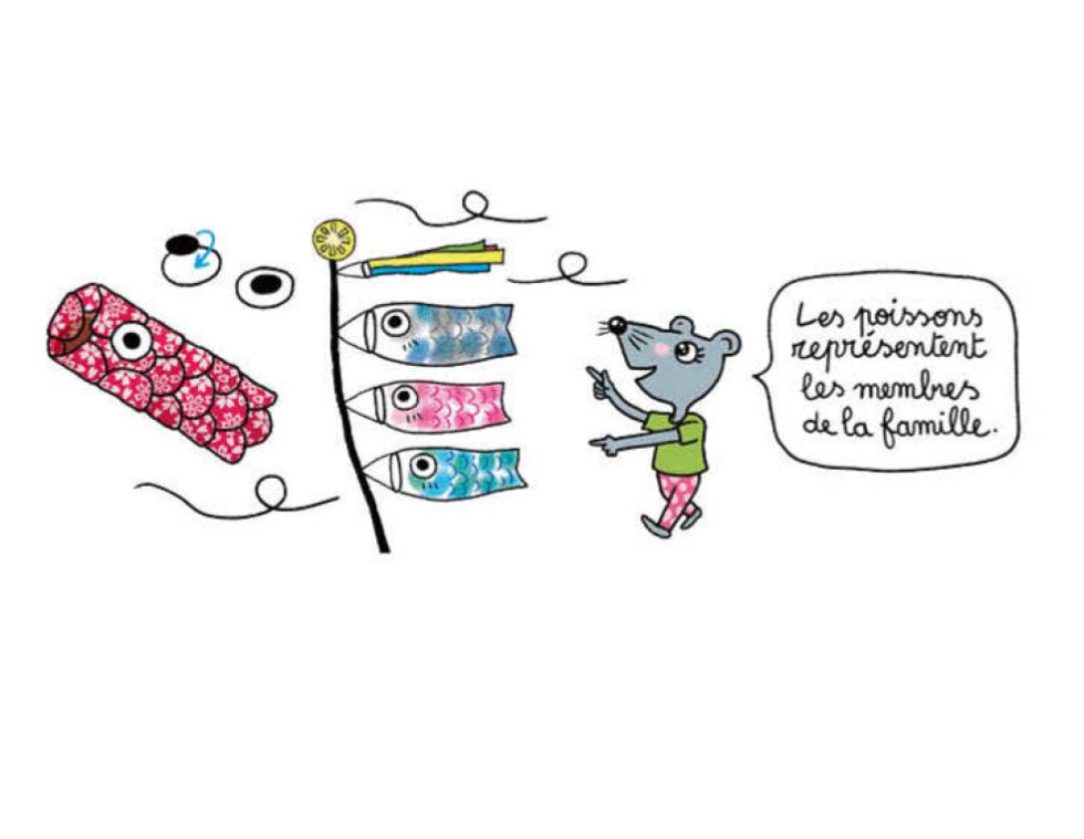 fabriquer un koinobori enfant comprendre la signification des carpes du Kodomo no Hi