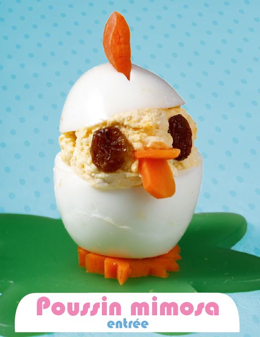 Recette de pâques poussin mimosa