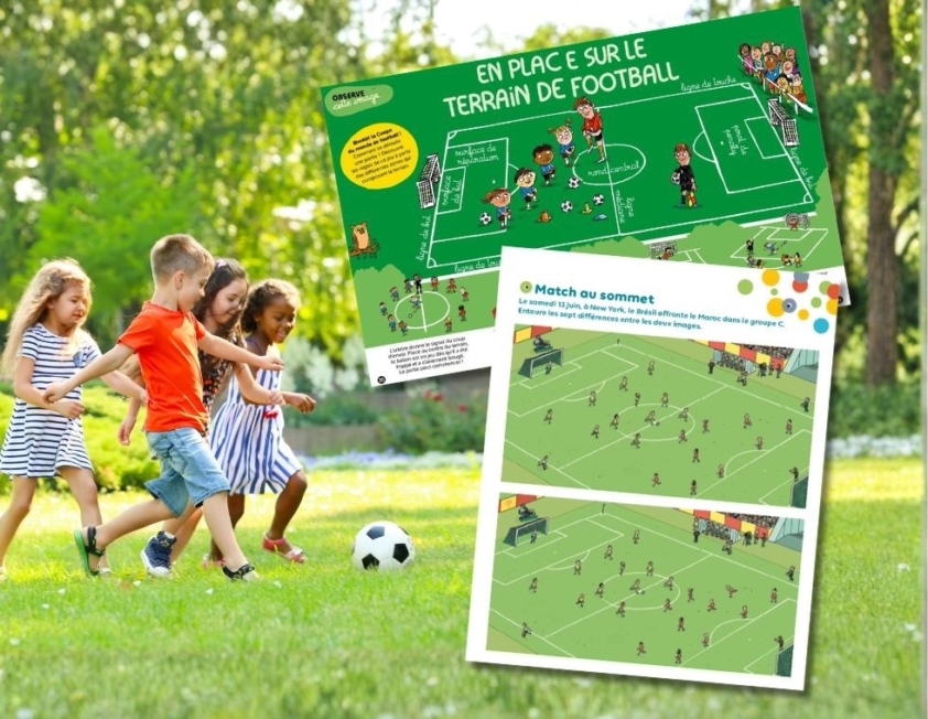Enfants qui font des activités foot