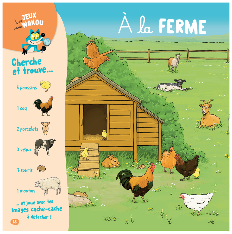 jeux d'animaux vacances à la ferme