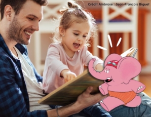 ambrose éléphant rose imagier enfant