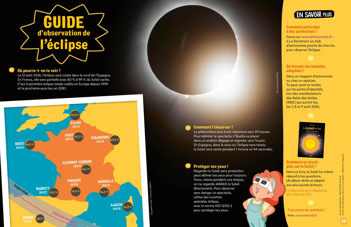 Guide éclipse 2026 des Curionautes des Sciences