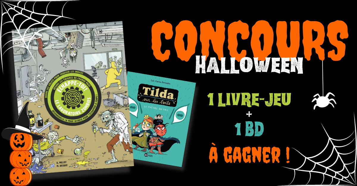 Tentez de gagner des livres-jeu et des bandes-dessinées sur Mordelire, à l'occasion du concours Halloween 2022 !
